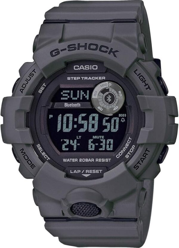 ساعت کوارتز دیجیتال مردانه Casio با دستبند رزین-CASIO-Herren Digital Quarz Uhr mit Resin Armband